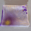 University of Scarf, Purple  Polyester Voile Scarves Gold and Silver Line Scarf